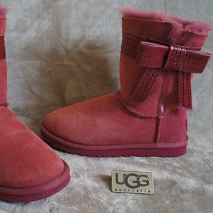 UGG - JOSETTE BOW SUEDE BOOTS  "NEW"